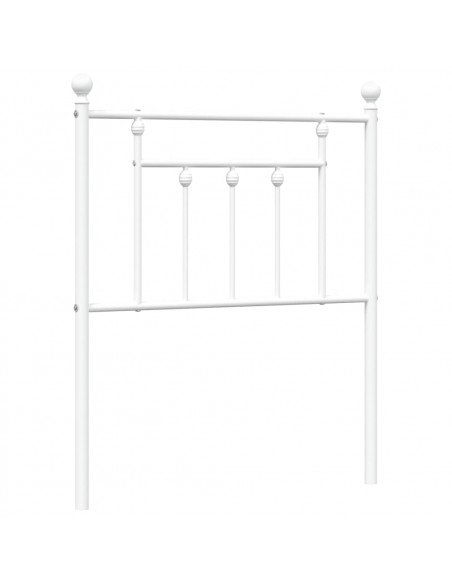Testiera in Metallo Bianco 75 cm
