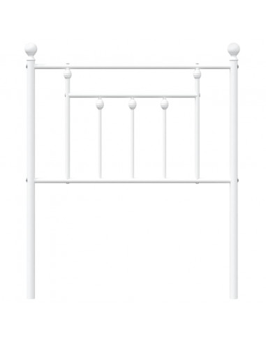 Testiera in Metallo Bianco 75 cm