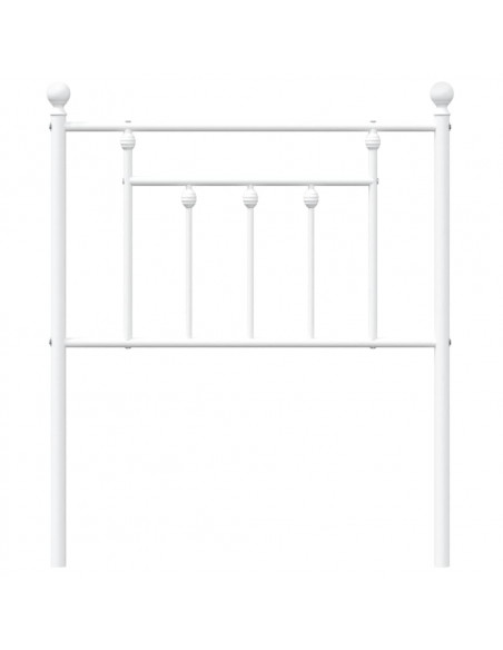 Testiera in Metallo Bianco 75 cm