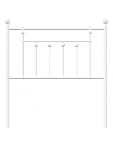 Testiera in Metallo Bianco 80 cm