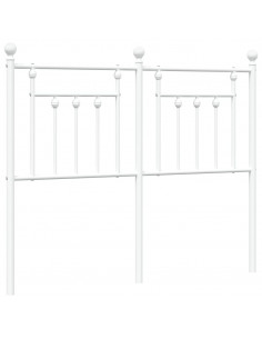 Testiera di Ricambio in Metallo Bianco 120 cm 2