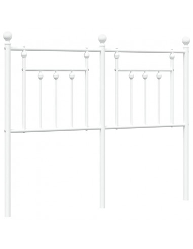 Testiera di Ricambio in Metallo Bianco 120 cm