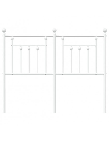 Testiera in Metallo Bianco 120 cm