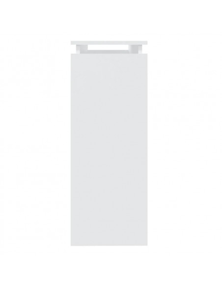 Tavolino Consolle Bianco 102x30x80 cm in Legno Multistrato