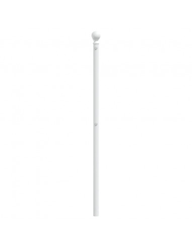 Testiera in Metallo Bianco 200 cm