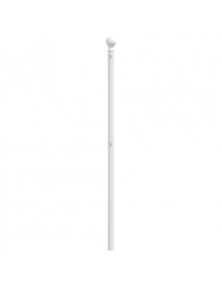 Testiera in Metallo Bianco 200 cm