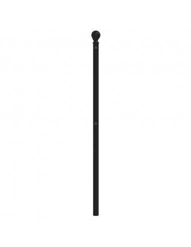 Testiera in Metallo Nero 200 cm