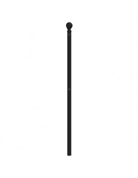 Testiera in Metallo Nero 200 cm