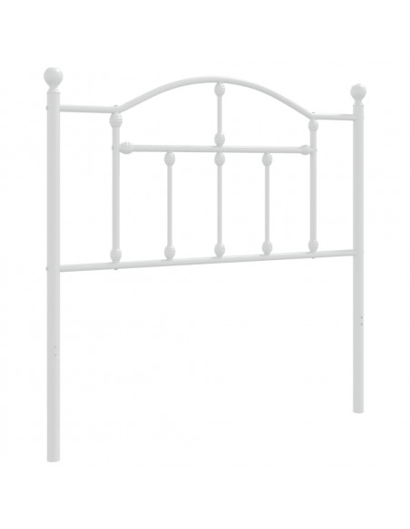 Testiera in Metallo Bianco 90 cm