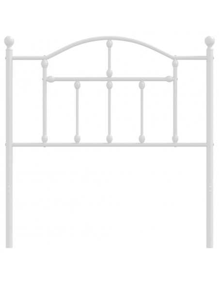 Testiera in Metallo Bianco 90 cm