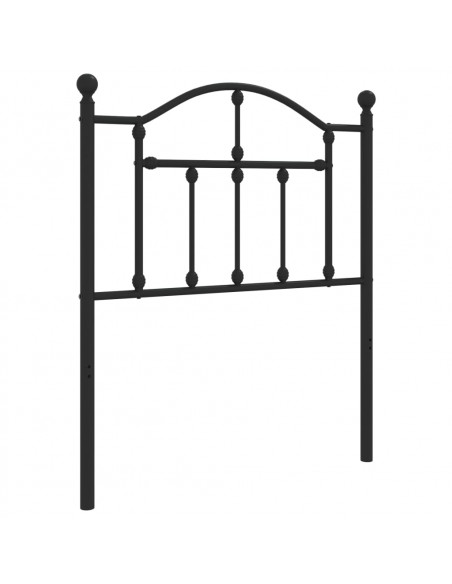 Testiera in Metallo Nero 75 cm