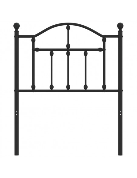 Testiera in Metallo Nero 75 cm