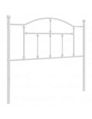 Testiera in Metallo Bianco 100 cm