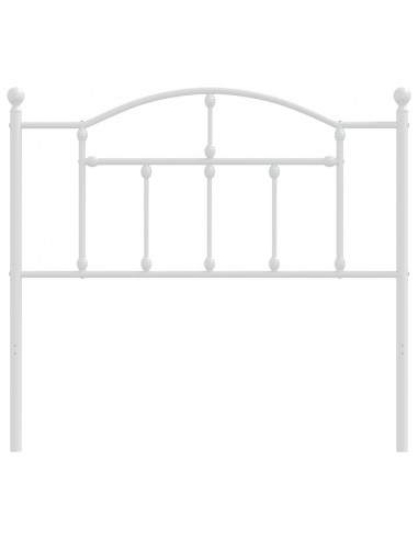 Testiera in Metallo Bianco 100 cm