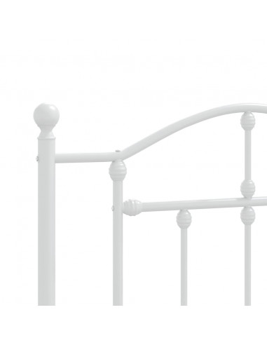 Testiera in Metallo Bianco 100 cm