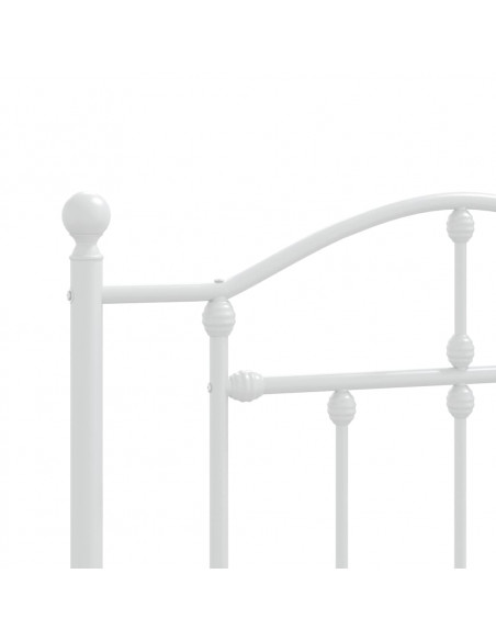 Testiera in Metallo Bianco 100 cm