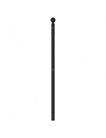 Testiera in Metallo Nero 90 cm