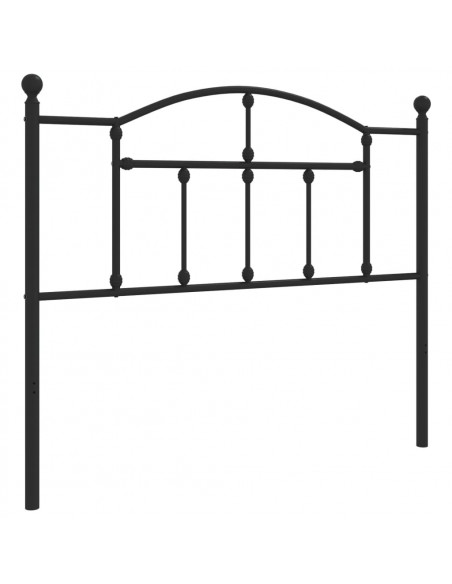 Testiera in Metallo Nero 107 cm