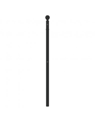 Testiera in Metallo Nero 107 cm