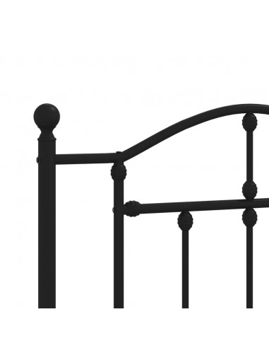 Testiera in Metallo Nero 107 cm