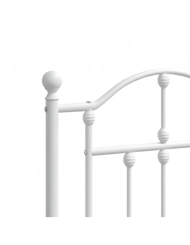 Testiera di Ricambio in Metallo Bianco 150 cm