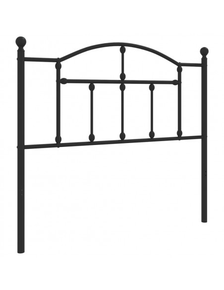 Testiera in Metallo Nero 100 cm