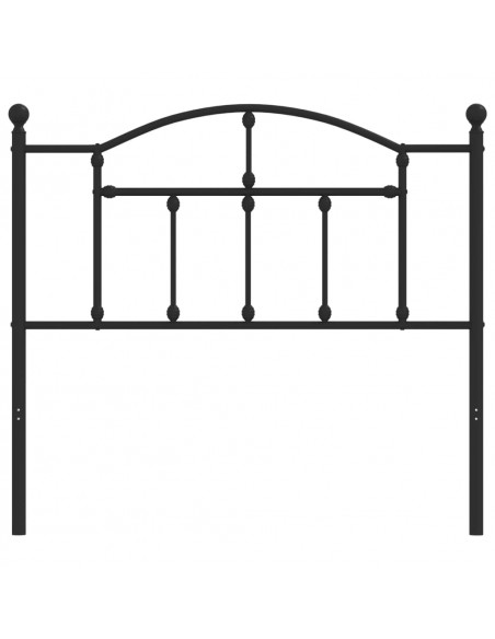 Testiera in Metallo Nero 100 cm