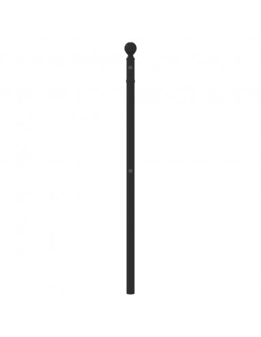 Testiera in Metallo Nero 100 cm