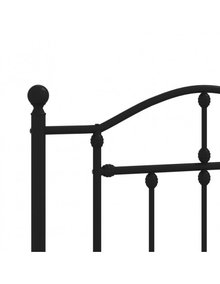 Testiera in Metallo Nero 100 cm