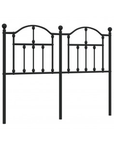 Testiera in Metallo Nero 120 cm 2