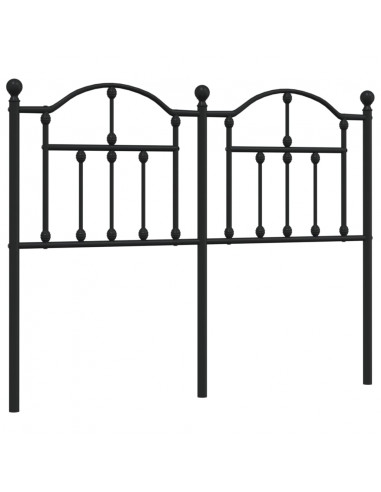 Testiera in Metallo Nero 120 cm