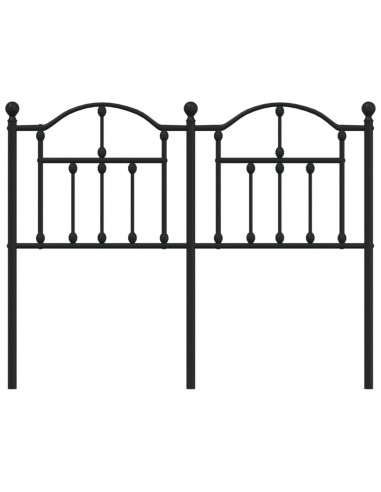 Testiera in Metallo Nero 120 cm