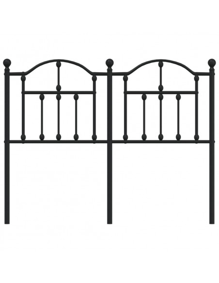 Testiera in Metallo Nero 120 cm