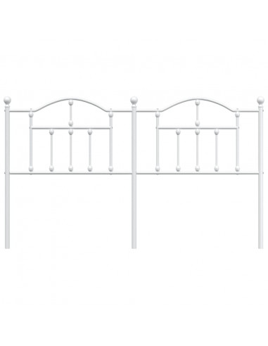 Testiera in Metallo Bianco 160 cm