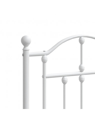 Testiera in Metallo Bianco 193 cm