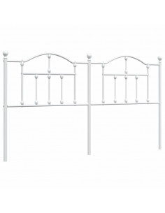 Testiera in Metallo Bianco 180 cm 2