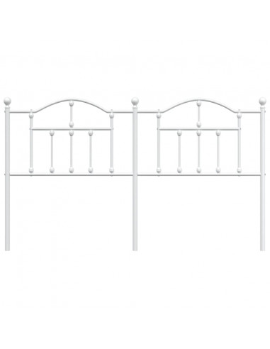 Testiera in Metallo Bianco 180 cm