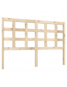 Testiera per Letto 140,5x4x100 cm in Legno Massello di Pino 2