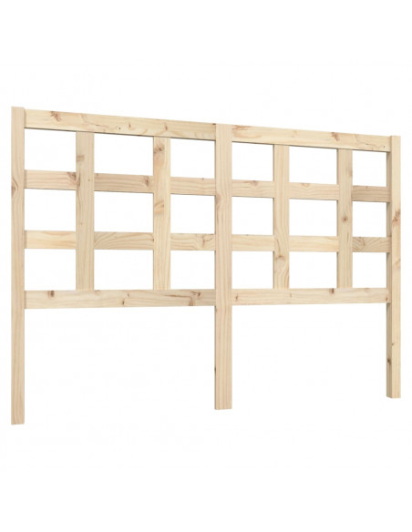 Testiera per Letto 140,5x4x100 cm in Legno Massello di Pino