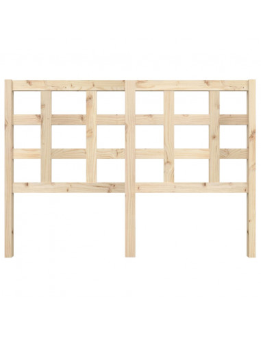 Testiera per Letto 140,5x4x100 cm in Legno Massello di Pino