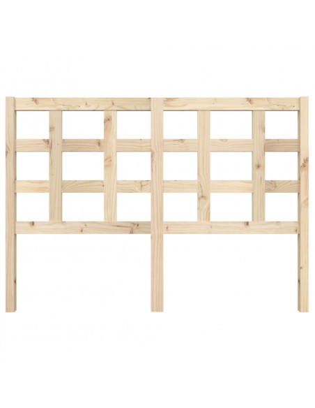 Testiera per Letto 140,5x4x100 cm in Legno Massello di Pino