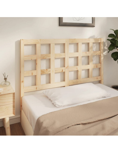 Testiera per Letto 140,5x4x100 cm in Legno Massello di Pino