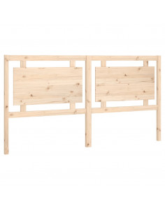 Testiera per Letto 185,5x4x100 cm in Legno Massello di Pino 2