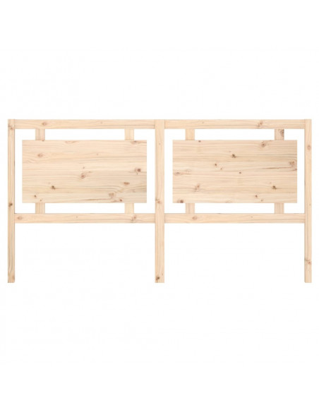 Testiera per Letto 185,5x4x100 cm in Legno Massello di Pino