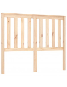 Testiera per Letto 141x6x101 cm in Legno Massello di Pino 2