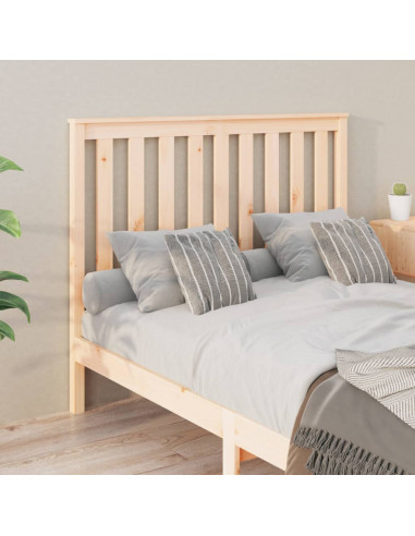 Testiera per Letto 141x6x101 cm in Legno Massello di Pino