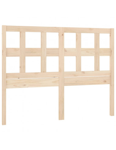 Testiera per Letto 140,5x4x100 cm in Legno Massello di Pino