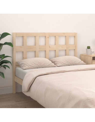 Testiera per Letto 140,5x4x100 cm in Legno Massello di Pino