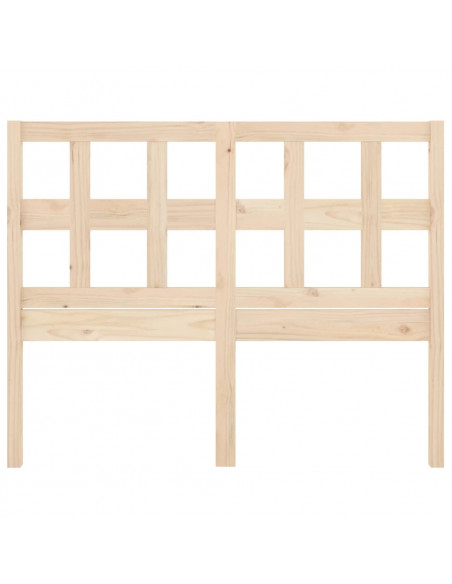 Testiera per Letto 140,5x4x100 cm in Legno Massello di Pino