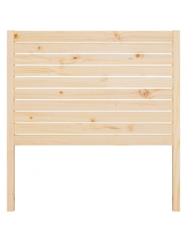 Testiera per Letto 106x4x100 cm in Legno Massello di Pino